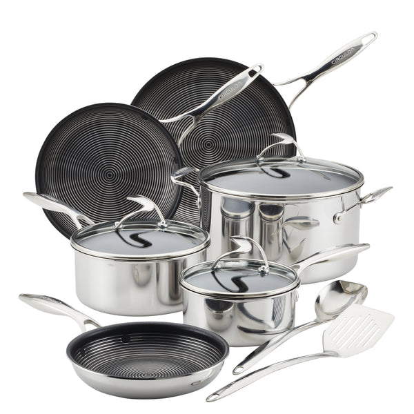 11 - Piece Non-Stick Stainless Steel Cookware Set