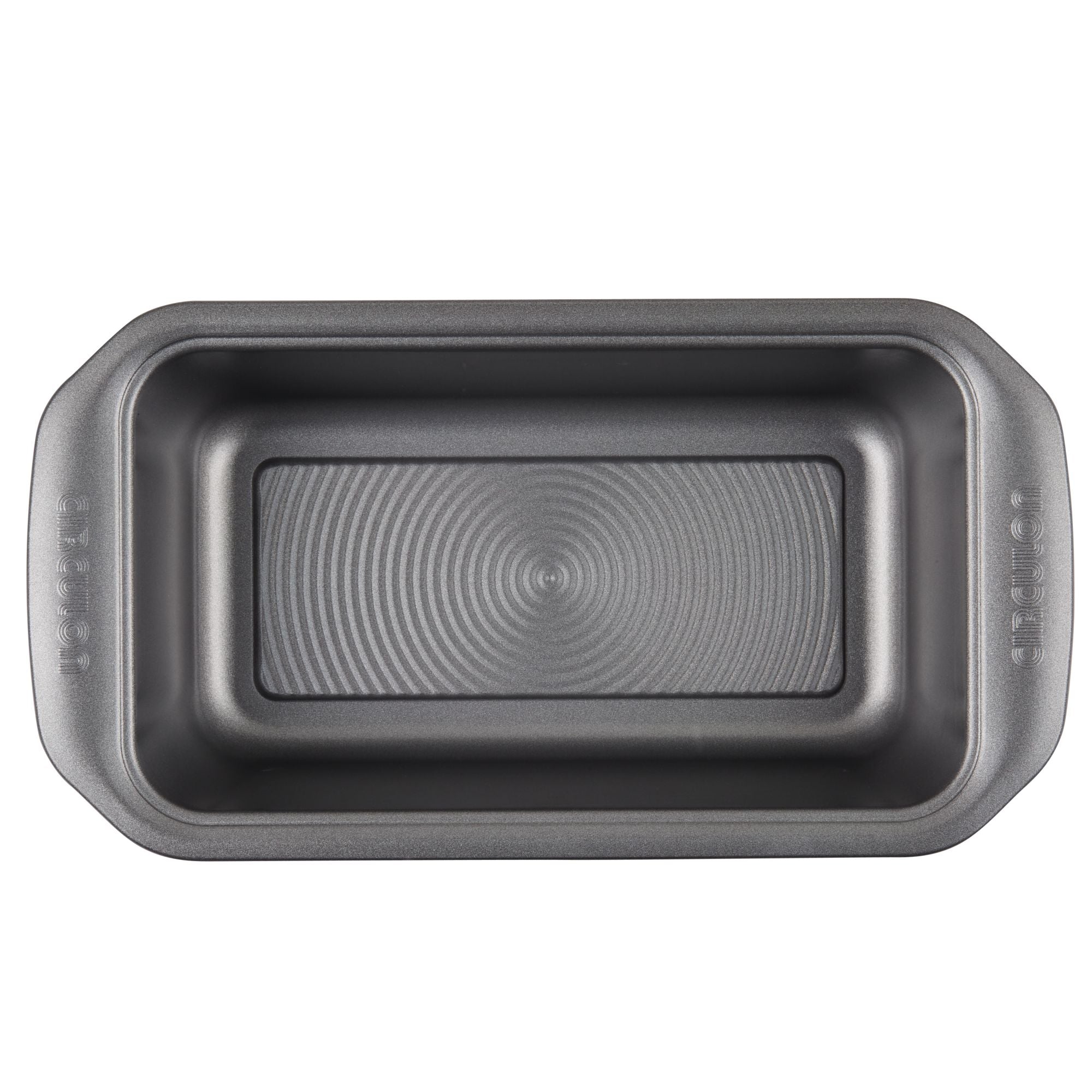 A premium-quality 9" x 5" Nonstick Bakeware Loaf Pan viewed from above on a white background.