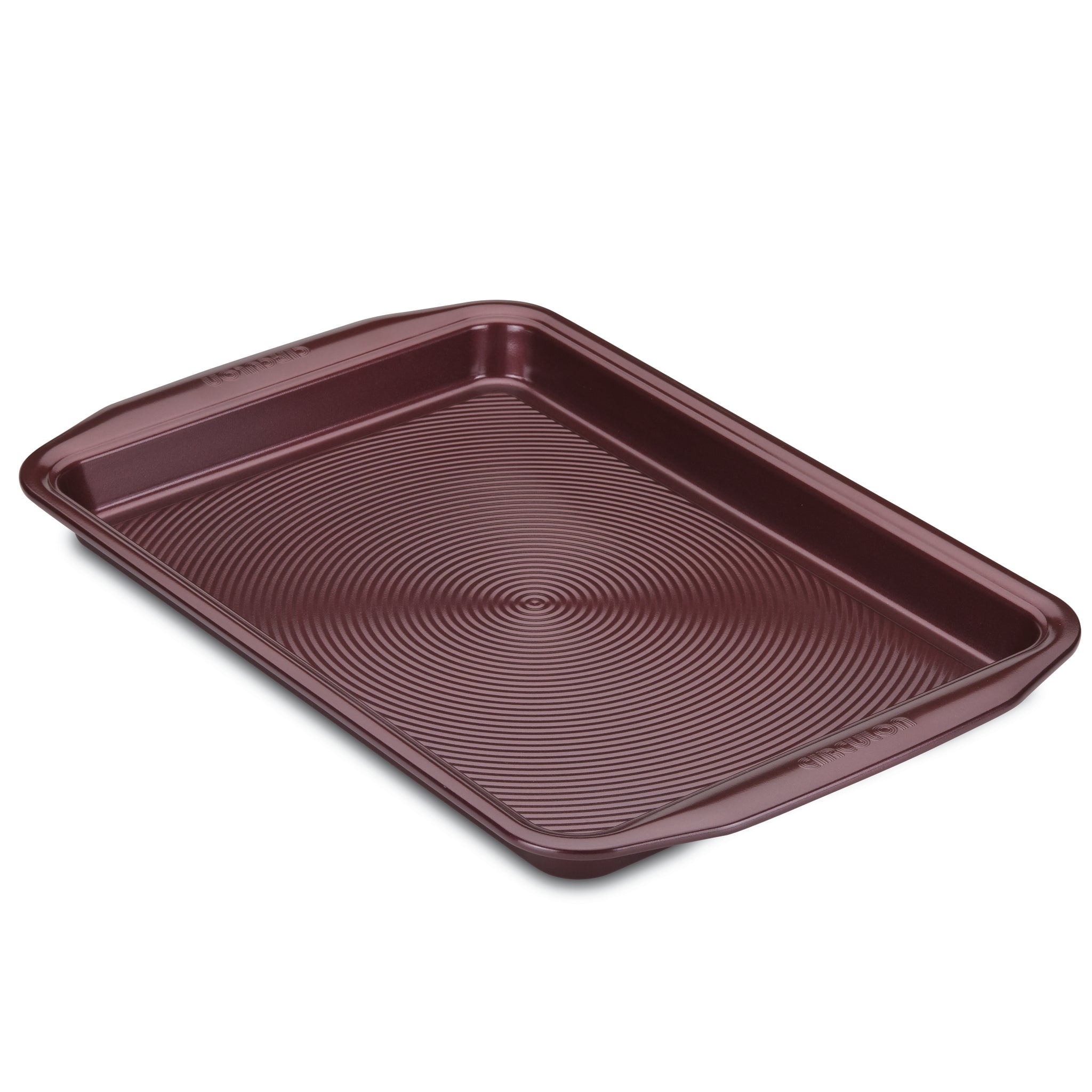 Nonstick Cookie Pan featuring a ribbed surface for even heat distribution and easy cleanup, perfect as an oven-safe tray for your favorite baked creations.
